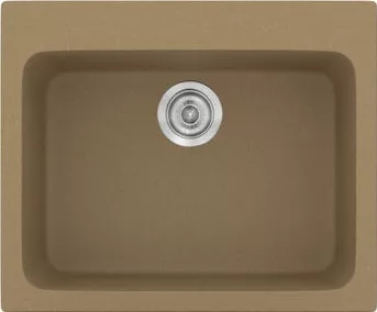 Νεροχύτης Κουζίνας Sanitec 331 Ένθετος 60x50x19cm Συνθετικός Γρανίτης Μπεζ