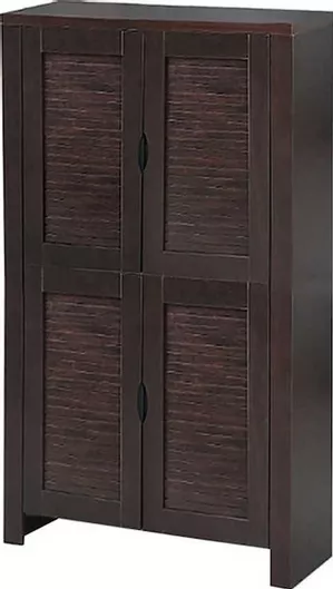 Παπουτσοθήκη Ξύλινη με 6 Ράφια 80x32x127cm Καφέ