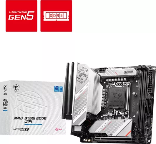 Μητρική Κάρτα MSI Celeron Dual Core / Core i3 / Core i5 / Core i7 / Core i9 / Pentium Dual Core Mini ITX με Intel B760 1700 Socket