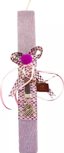 Πασχαλινή Λαμπάδα Αρωματική Glitter Γκρι