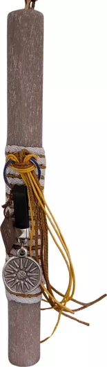 Πασχαλινή Λαμπάδα Ήλιος της Βεργίνας Γκρι