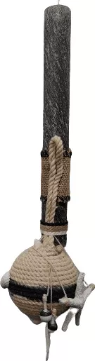 Πασχαλινή Λαμπάδα Romvous CANDLE157 Χειροποίητη Αρωματική Μπαλόνι Σκάφους από Σχοινί