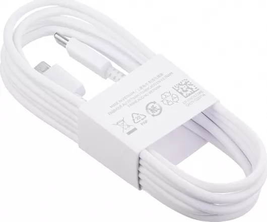 Samsung USB 2.0 Cable USB-C male - USB-C 25W Λευκό 1.8m EP-DW767JWEBulk
