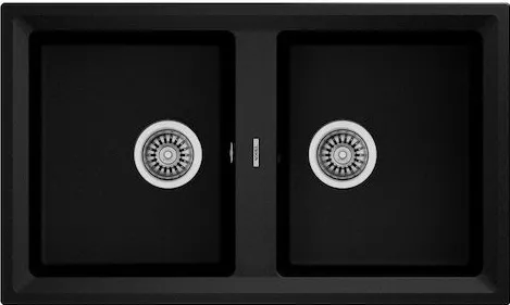 Νεροχύτης Κουζίνας Teka N.440.MB,115260003 Ένθετος 86x51x20cm Συνθετικός Γρανίτης Μαύρο