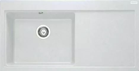 Νεροχύτης Κουζίνας Franke 3140070242 από Συνθετικό Γρανίτη Ένθετος 100x51.5x22cm Λευκό