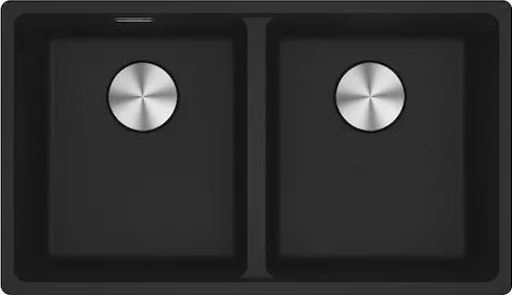 Νεροχύτης Κουζίνας Franke 3149000372 από Συνθετικό Γρανίτη Υποκαθήμενος 75.3x43.3x20cm Μαύρο