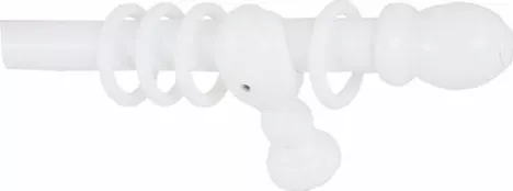 Κουρτινόξυλο Frans W / 28180 / 14 Ξύλινο Μονό 28mm 180cm Λευκό