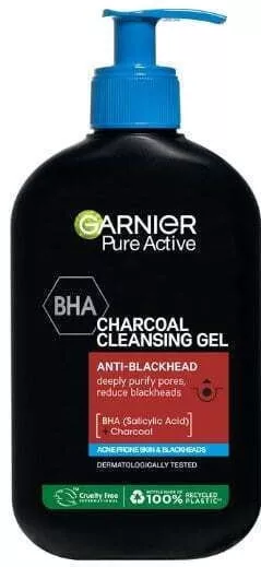 Gel Καθαρισμού Προσώπου Garnier Pure Active Charcoal 250ml