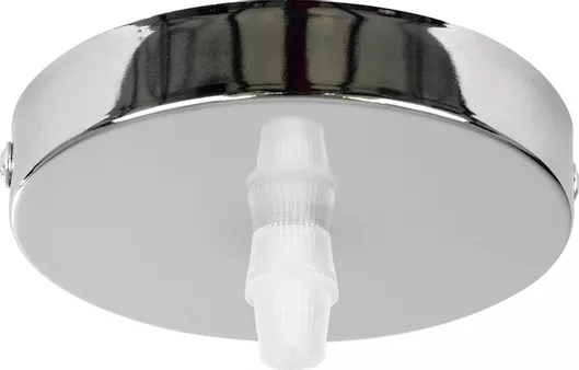 Ροζέτα Φωτιστικού Οροφής GloboStar Ασημί