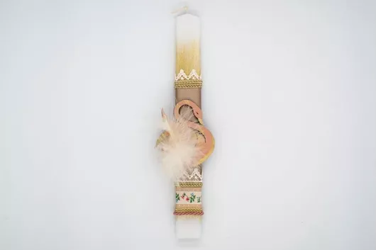 Πασχαλινή Λαμπάδα Greece 1258 Σετ με Κύκνο & Πούπουλα