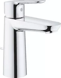 Μπαταρία Νιπτήρα Grohe Bauedge M-Size Αναμεικτική Πάγκου Ασημί