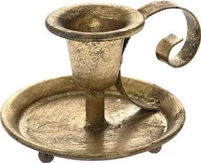 Κηροπήγιο Iliadis 81313 Μεταλλικό 9.5x11x7cm Χρυσό