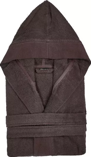 Μπουρνούζι Kentia Leo Unisex με Κουκούλα 400gr / m² L Καφέ