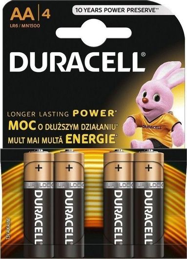 Duracell Αλκαλικές Μπαταρίες AA 1.5V 4τμχ
