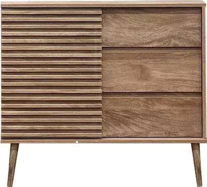 Μπουφές Liberta Kiros Ξύλινος 80x39x80cm Μπεζ