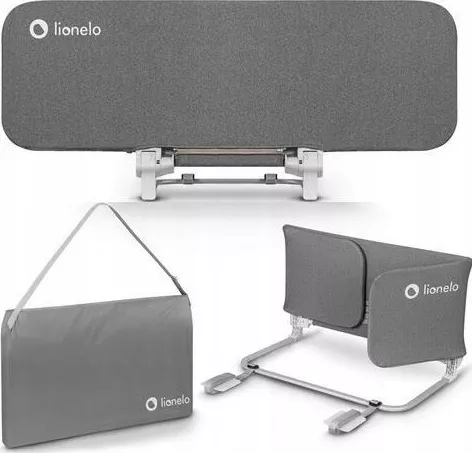 Lionelo Προστατευτικό Κάγκελο Κρεβατιών από Ύφασμα Γκρι 105x45cm