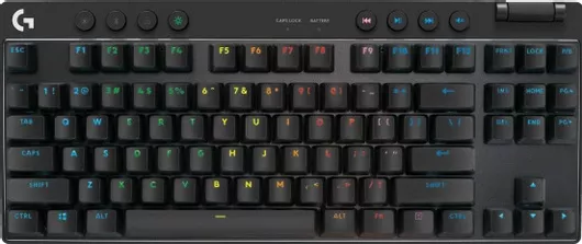Logitech Pro X TKL Ασύρματο Gaming Μηχανικό Πληκτρολόγιο Tenkeyless με RGB φωτισμό Αγγλικό US