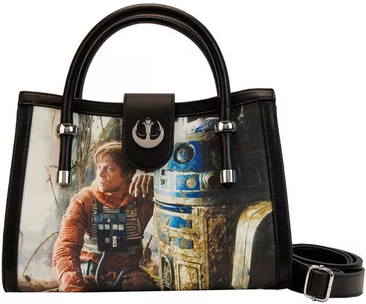 Παιδική Τσάντα Ώμου Loungefly RS471985 Star Wars The Empire Strikes Back Final Frames Μαύρο