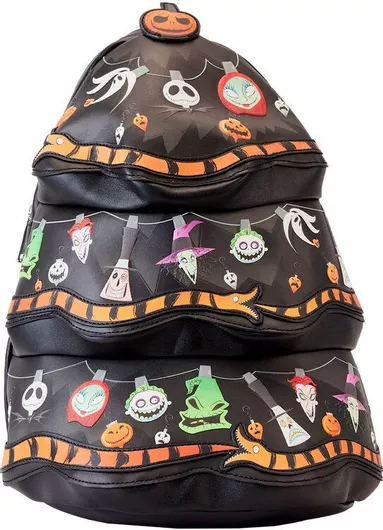 Παιδική Τσάντα Πλάτης Loungefly WDBK3372 Nightmare Before Christmas Figural Tree Μαύρο