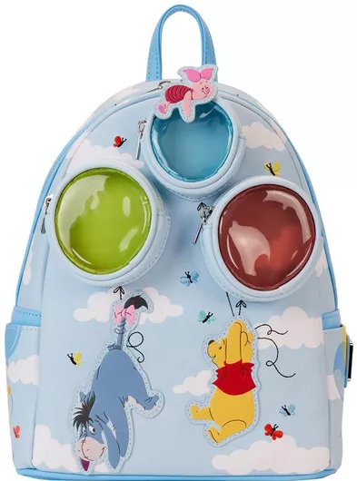 Παιδική Τσάντα Πλάτης Loungefly Winnie Pooh Balloons Γαλάζιο