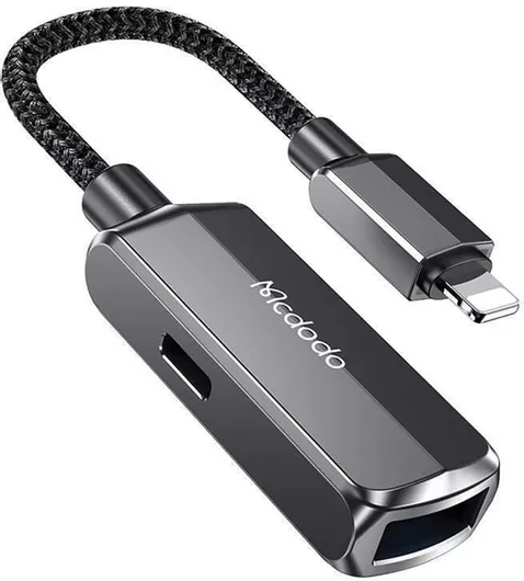 Mcdodo OTG 2v1 Μετατροπέας Lightning male σε Lightning/USB-A female