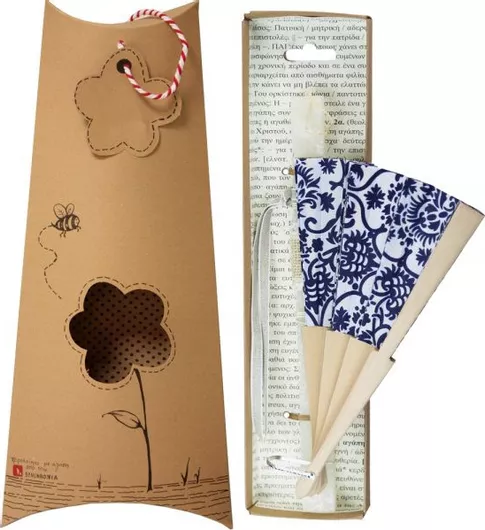 Πασχαλινή Λαμπάδα Synchronia Βεντάλια Μπλε