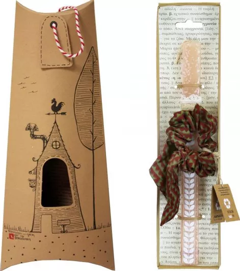 Πασχαλινή Λαμπάδα Synchronia Σετ με Λαστιχάκι Μεταξωτό Μπεζ