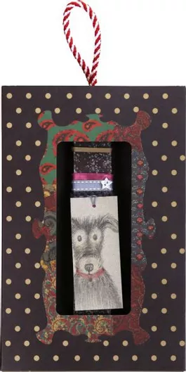 Πασχαλινή Λαμπάδα Synchronia με Ετικέτα Σκύλος Καφέ