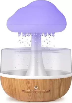 Συσκευή Αρωματοθεραπείας Cloud Rain με Χρονοδιακόπτη 300ml Καφέ