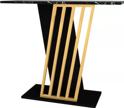 Κονσόλα Megapap GP042-0135,1 Ξύλινη 90x60x76.8cm Μαύρο