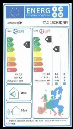 Κλιματιστικό Inverter Nordstar TAC-13CHSD/IFI 12000 BTU A++/A+
