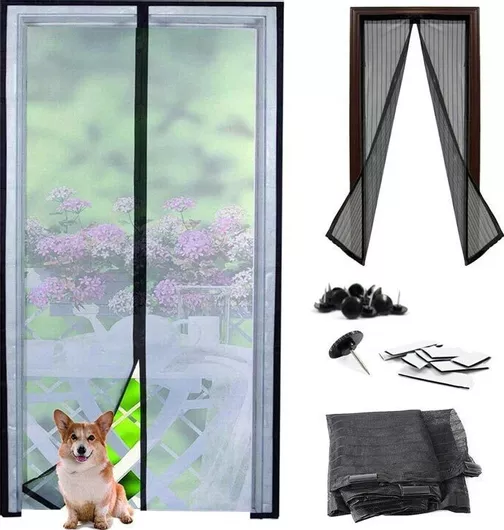 Σίτα Πόρτας Αυτοκόλλητη Μαγνητική Μαύρη 100x210cm AT15225