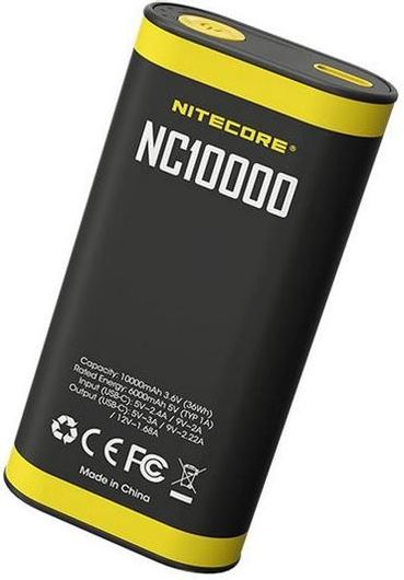 NiteCore NC10000 Power Bank 10000mAh 20W με Θύρα USB-C Power Delivery Μαύρο