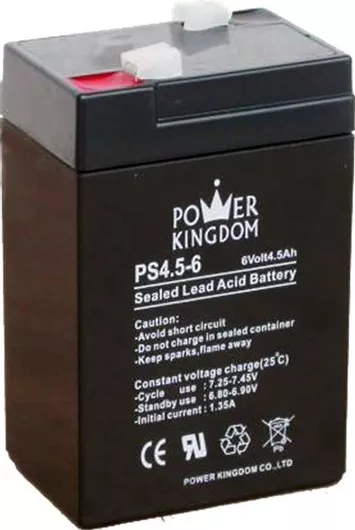 Μπαταρία UPS Power Kingdom PS4.5-6 με Χωρητικότητα 4.5Ah & Τάση 6V