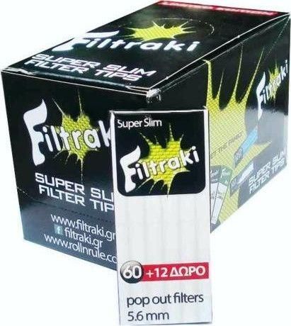Φιλτράκια Στριφτού Filtraki Super Slim Mini Limited Edition 5.6mm 72x 20τμχ