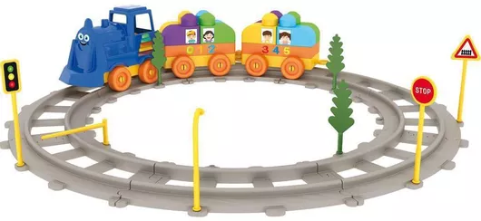 Τουβλάκια Luna Toys Τρενάκι 43τμχ για 18+ Μηνών
