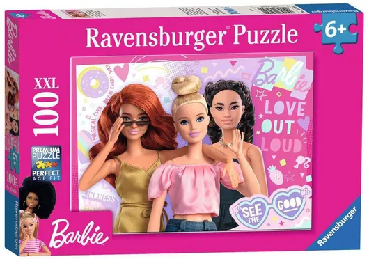 Παιδικό Παζλ Ravensburger Barbie Xxl 100 Κομμάτια για 6+ Ετών