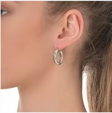 Σκουλαρίκια Κρίκοι So Chic So Chic SEC508 από Ασήμι