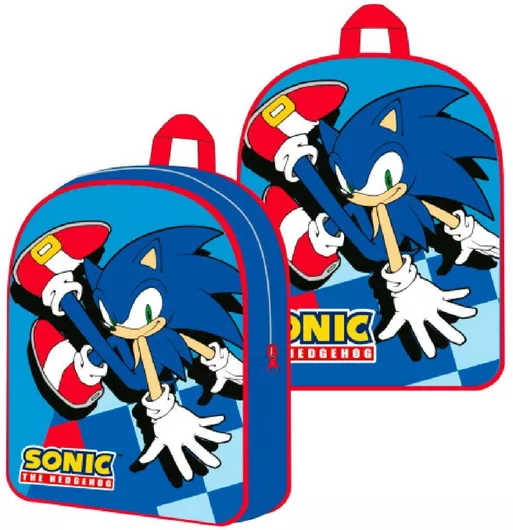 Σχολική Τσάντα Νηπίου Πλάτης Sega Sonic the Hedgehog 30cm Μπλε