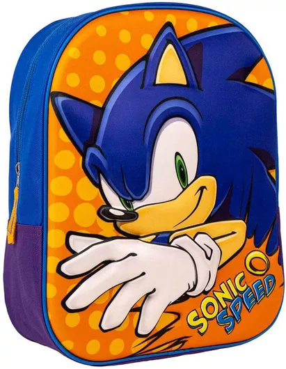 Σχολική Τσάντα Νηπίου Πλάτης Funko Sonic The Hedgehog 3D Μπλε