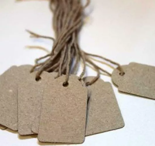 Ετικέτες Κρεμαστές Stef Labels Νο Β/4 Κραφτ Σετ 300τμχ 28x43mm