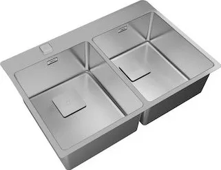Νεροχύτης Κουζίνας Teka 115030011 Inox Ένθετος Λείος (Σατινέ) 74x50x20cm Ασημί
