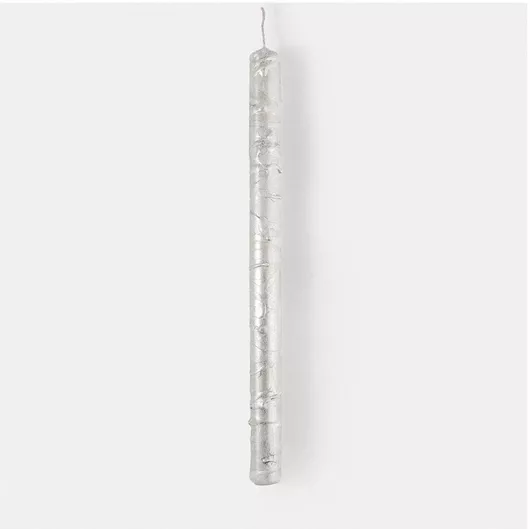 Πασχαλινή Λαμπάδα Tountzis 2049 Χειροποίητη με Σταγόνες Λευκό Λευκό / Ασημί