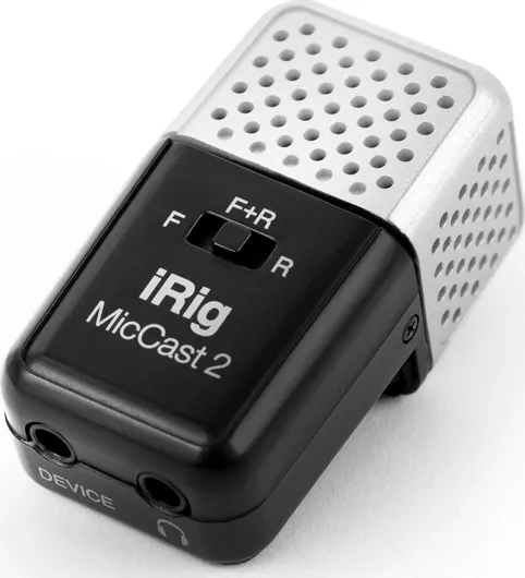 Επαγγελματικό Μικρόφωνο IK Multimedia iRig Mic Cast 2 Electret / Πυκνωτικό Shock Mounted / Clip On Μαύρο
