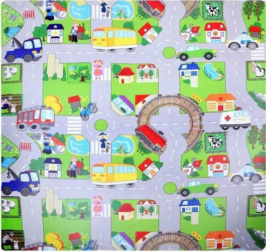 Puzzle Παζλ Πατώματος Eva City Street View 2D 4 Κομμάτια