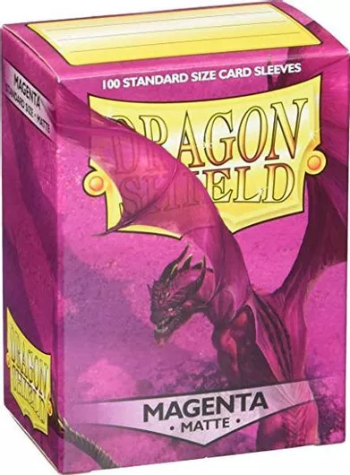 Προστατευτικές Θήκες για Κάρτες Dragon Shield Matte Magenta