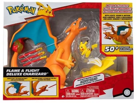 Παιχνίδι Μινιατούρα Jazwares Pokemon Charizard Flame & Flight 15cm για 4+ Ετών