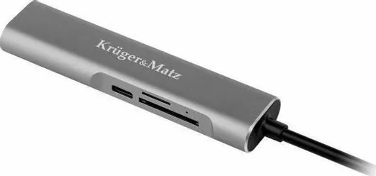 Docking Station Kruger & Matz για Laptop USB-A 3.0 HDMI 1.4 Ασημί