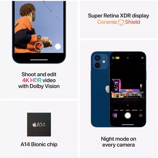 Apple iPhone 12 5G 4GB 256GB Μαύρο