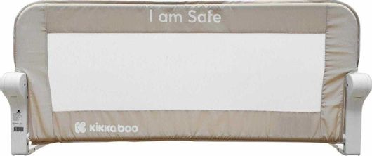 Προστατευτικό Κάγκελο Κρεβατιών Kikka Boo I Am Safe Πτυσσόμενο από Ύφασμα 150x35x42cm Μπεζ